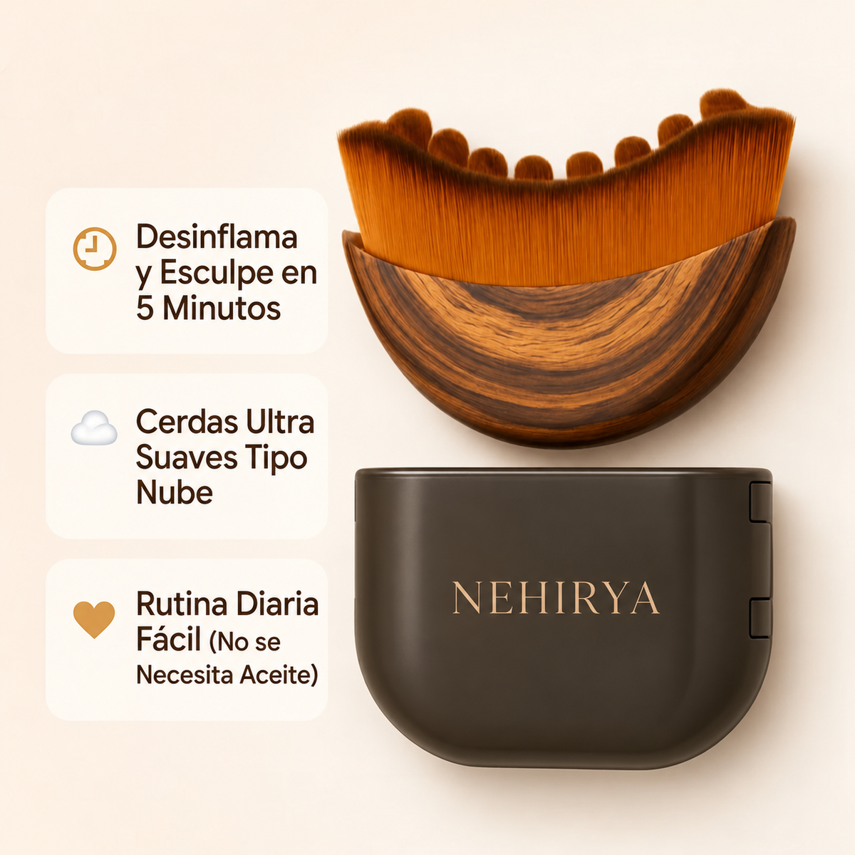 Cepillo Facial Linfático Nehirya
